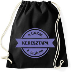printfashion A legjobb keresztapa a világon - Sportzsák, Tornazsák - Fekete (7115643)