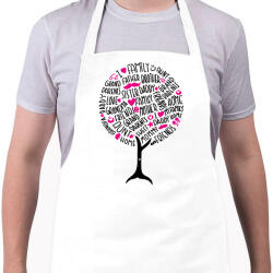 printfashion Család fa - Kötény - Fehér (4907404)