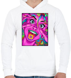 printfashion A szem a lélek tükre. - Férfi kapucnis pulóver - Fehér (2521673)