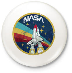 printfashion NASA vintage - Kitűző, hűtőmágnes - Fehér (3077633)