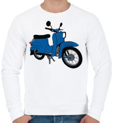 printfashion Simson Schwalbe - Férfi pulóver - Fehér (7320767)