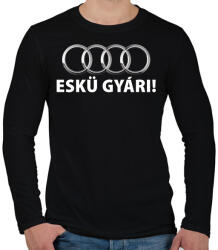 printfashion Eskü gyári! - Férfi hosszú ujjú póló - Fekete (2586388)