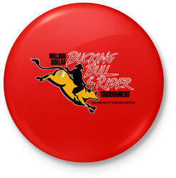 printfashion Bull Riding Hall of Fame Professional Bull Riders - Kitűző, hűtőmágnes - Piros (4676362)