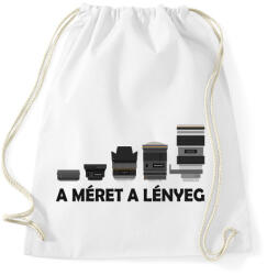 printfashion A méret a lényeg - Sportzsák, Tornazsák - Fehér (6143311)