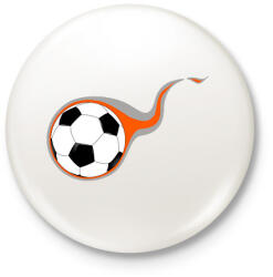 printfashion Focilabda - Kitűző, hűtőmágnes - Fehér (14847584)