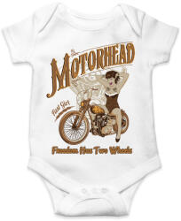 printfashion Motoros csaj - Baba Body - Fehér (1328014)