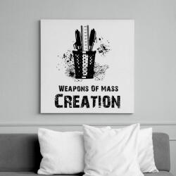 printfashion Weapons Of Mass Creation - Vászonkép - Fehér (6628582)