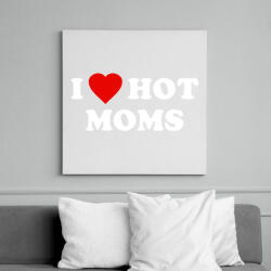 printfashion I love Mom - Vászonkép - Fehér (6633343)