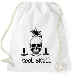 printfashion cool skull - Sportzsák, Tornazsák - Fehér (1707302)