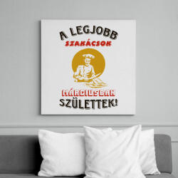 printfashion Szakács szülinapja március - Vászonkép - Fehér (6639289)