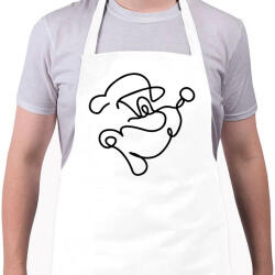 printfashion Popeye - Kötény - Fehér (10810071)