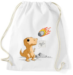 printfashion dinokopapir - Sportzsák, Tornazsák - Fehér (11004759)