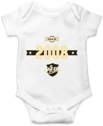 printfashion born-in-2008-cream-choco - Baba Body - Fehér (1330441)
