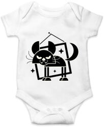 printfashion Retro macska - Baba Body - Fehér (5264221)