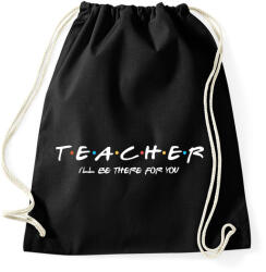 printfashion Teacher friends - Sportzsák, Tornazsák - Fekete (1490485)