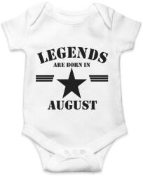 printfashion Legends are born in august - Baba Body - Fehér (5172852)