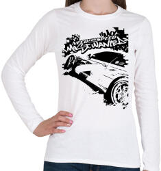 printfashion Need For Speed MW - Női hosszú ujjú póló - Fehér (1910966)