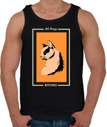printfashion ALL DOG BITCHES - Férfi atléta - Fekete (1571752)