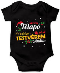 printfashion A testvérem csinálta - Baba Body - Fekete (9678108)