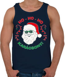 printfashion Karácsony - Ho Ho Ho - Férfi atléta - Sötétkék (5624249)