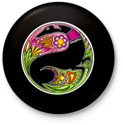 printfashion Színes agár kör motívumban - Kitűző, hűtőmágnes - Fekete (13412924)