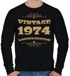 printfashion 1974 - Férfi pulóver - Fekete (4091923)