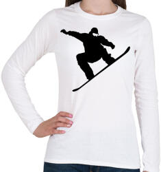 printfashion Snowboard /03 - Női hosszú ujjú póló - Fehér (11348429)