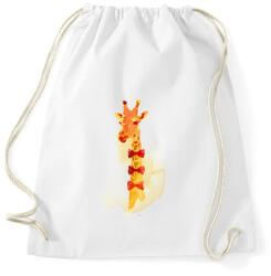 printfashion Elegant giraffe - Sportzsák, Tornazsák - Fehér (221134)
