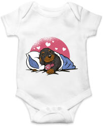 printfashion Álmos kutyus - Baba Body - Fehér (7646788)
