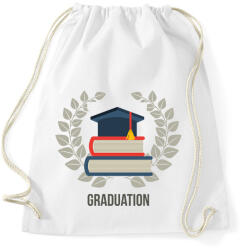printfashion Graduation - Diplomás minta - Sportzsák, Tornazsák - Fehér (6340340)