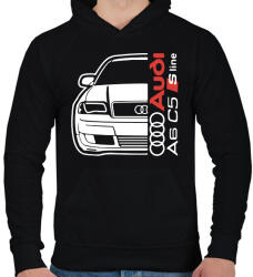 printfashion Audi A6 C5 - Férfi kapucnis pulóver - Fekete (14785204)