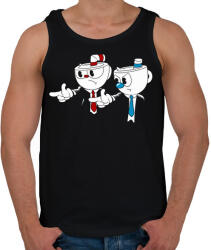 printfashion Cuphead - Pulp Fiction - Férfi atléta - Fekete (7017213)