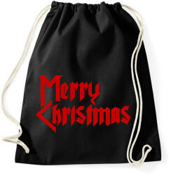printfashion Metal Merry Christmas - Sportzsák, Tornazsák - Fekete (2056290)
