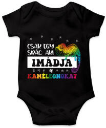 printfashion Egy srác - Kaméleon - Baba Body - Fekete (10867208)