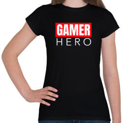 printfashion GAMER HERO - Női póló - Fekete (10447270)