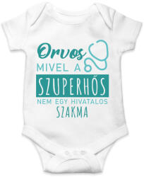 printfashion Szuperhős - Orvos - Baba Body - Fehér (7225610)