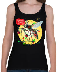 printfashion All I want for Christmas is You! - Vicces karácsonyi szúnyog - Női atléta - Fekete (15267677)