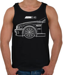 printfashion BMW E46 M power - Férfi atléta - Fekete (1166045)