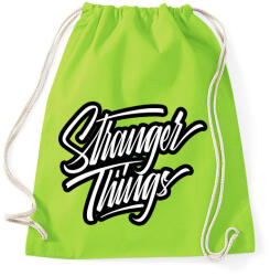 printfashion Stranger things OC - Sportzsák, Tornazsák - Limezöld (5030841)