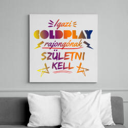 printfashion COLDPLAY rajongó - Vászonkép - Fehér (6632336)