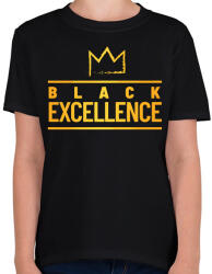 printfashion Black excellence - Gyerek póló - Fekete (2262392)