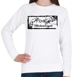 printfashion Mechanicangelo - Női pulóver - Fehér (13774147)