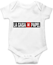 printfashion La casa de papel logo - Baba Body - Fehér (4298098)