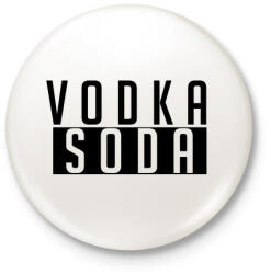 printfashion VODKA - Kitűző, hűtőmágnes - Fehér (3075125)