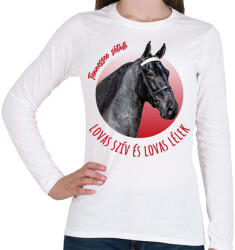 printfashion Lovas szív - Tennessee sétáló - Női hosszú ujjú póló - Fehér (7193189)
