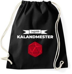 printfashion Legjobb Kalandmester - Sportzsák, Tornazsák - Fekete (2649780)