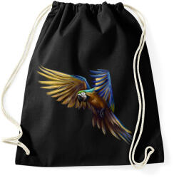printfashion Papagáj portré - Sportzsák, Tornazsák - Fekete (4847887)