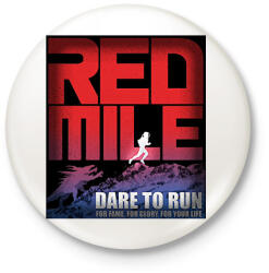 printfashion Red Mile - Kitűző, hűtőmágnes - Fehér (14928215)