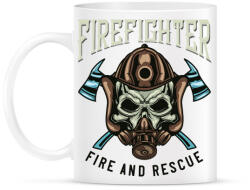printfashion Firefighter 01 - Fire and rescue - Bögre - Fehér (4922255)