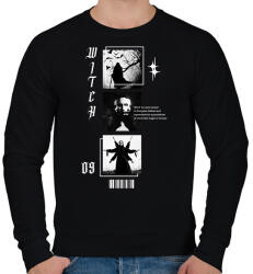 printfashion Witch - Férfi pulóver - Fekete (14715749)
